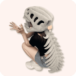 Dinosaur Skeleton Plush Adult Version