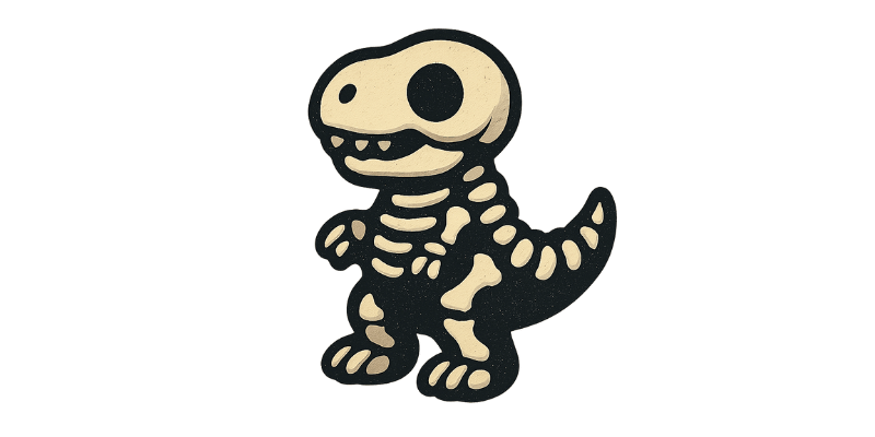 Dinosaur Skeleton Plush